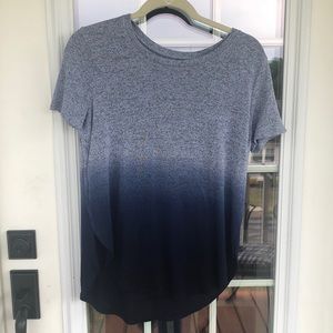 Mudd Blue Gray Ombré T-Shirt Small